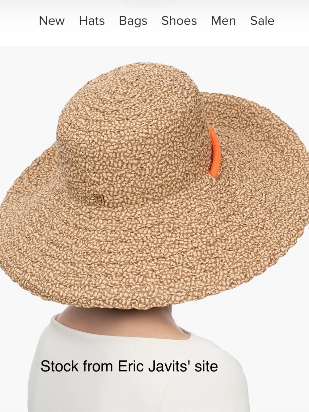 Aimee Straw Packable Hat NWOT only tried on once - Picture 7 of 11